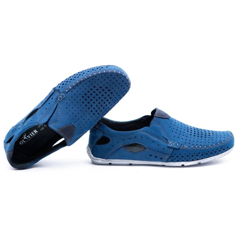 Olivier Men's shoes moccasins 901 summer blue 1 Olivier Men's shoes moccasins 901 summer blue 1