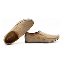 Olivier Men's leather loafers 4206 brown 1