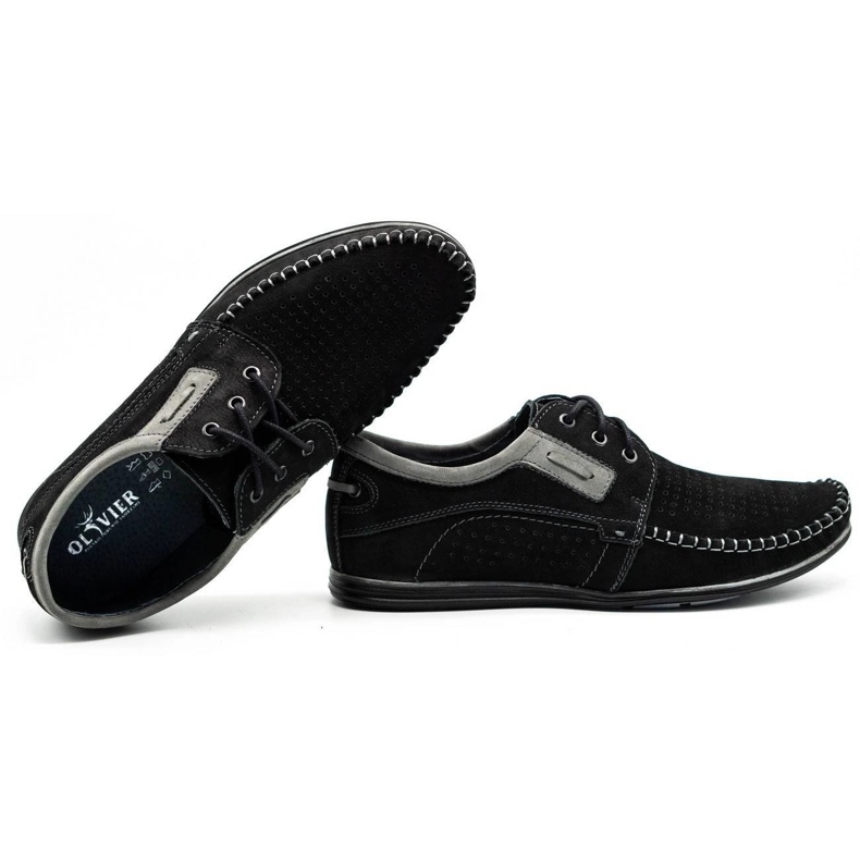 Olivier Black men's leather loafers 4228 2