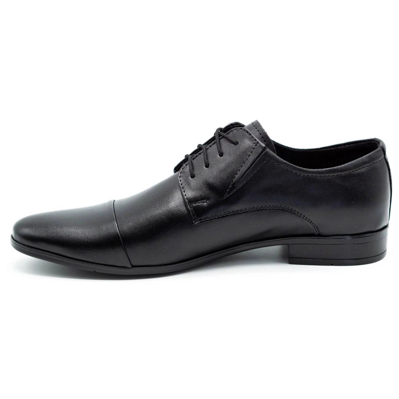 Mens black top leather formal shoes