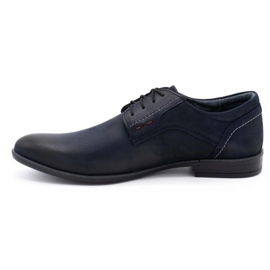 Olivier leather men's shoes 305GT navy blue 1