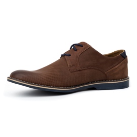 KOMODO Men's leather casual shoes 859L brown 1