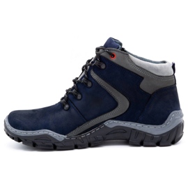 Olivier Men's winter shoes 129 Navy blue 1