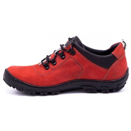Olivier Men's trekking shoes 7109 red 1