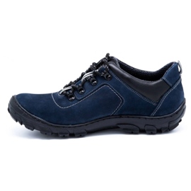 Olivier Men's trekking shoes 7109 navy blue 1