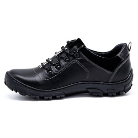 Olivier Men's trekking shoes 7109 black grain 1