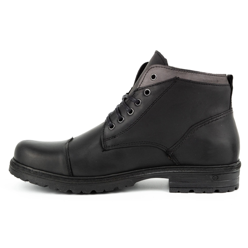 Polbut Black men's winter shoes C15F 2