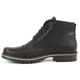 Polbut Men's winter shoes C15F kabir brown black 2