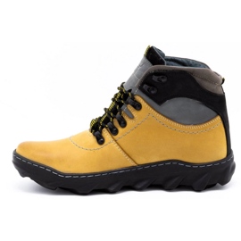 Olivier Men's winter leather boots 150GT yellow 1