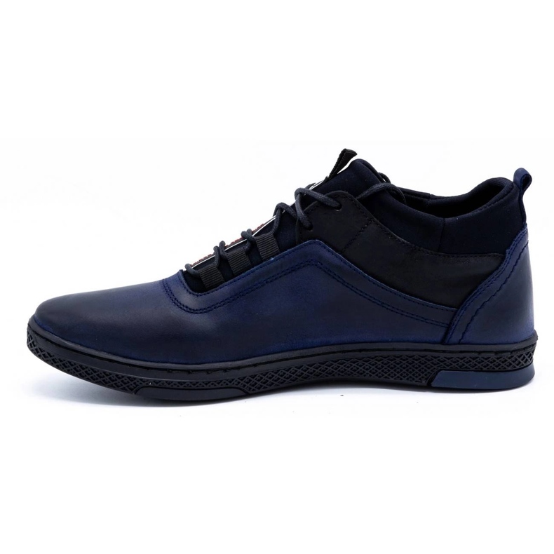 Polbut Men's winter shoes K27F dark navy blue 1