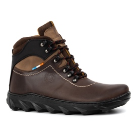 Olivier Men's winter leather boots 150GT brown 1