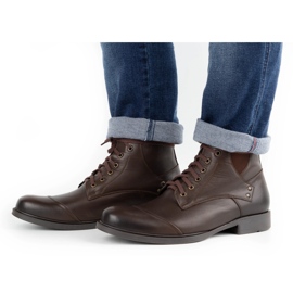 Olivier Men's winter leather boots 7005KB brown 2 Olivier Men's winter leather boots 7005KB brown 2