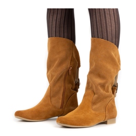 Olivier Openwork Elena boots red orange 1 Olivier Openwork Elena boots red orange 1