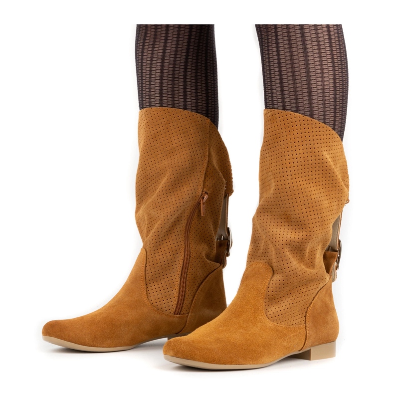 Olivier Openwork Elena boots red orange 1 Olivier Openwork Elena boots red orange 1