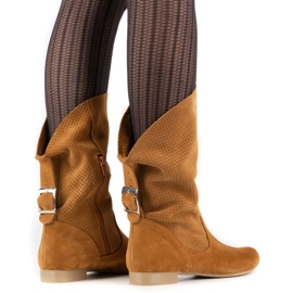 Olivier Openwork Elena boots red orange 2 Olivier Openwork Elena boots red orange 2