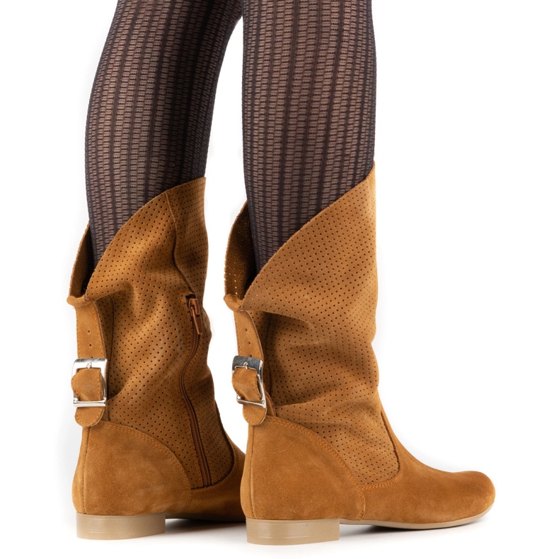 Olivier Openwork Elena boots red orange 2 Olivier Openwork Elena boots red orange 2