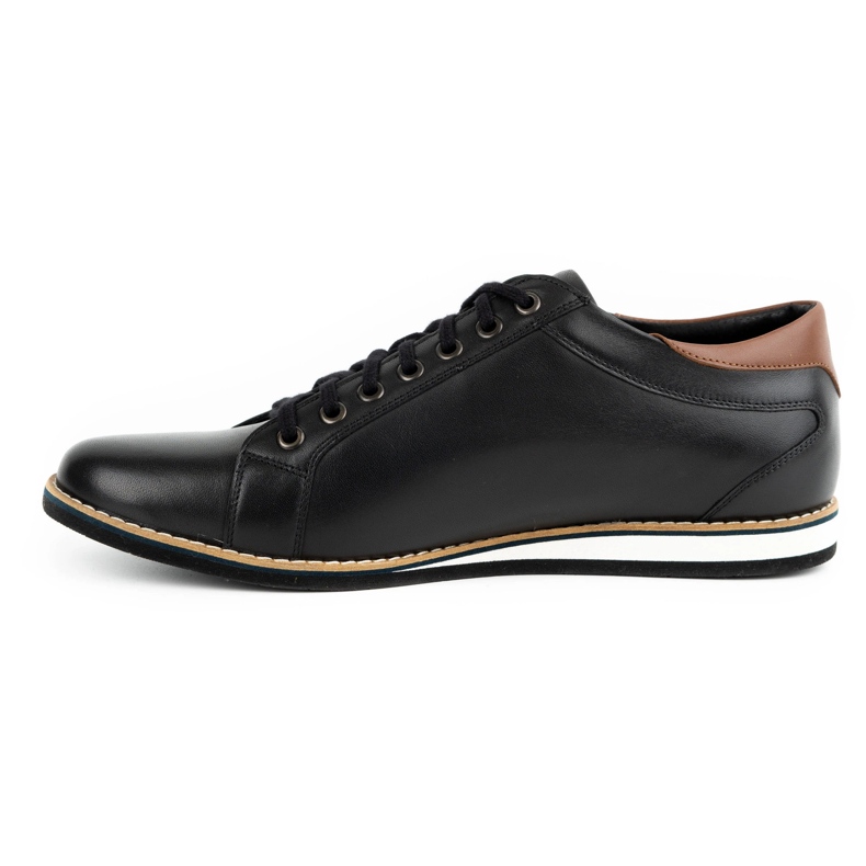 Olivier Men's leather shoes 7008KB black 1