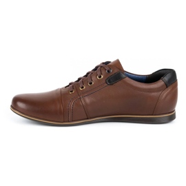 Kampol Casual leather men's shoes 39 / 74KAM brown 1 Kampol Casual leather men's shoes 39 / 74KAM brown 1