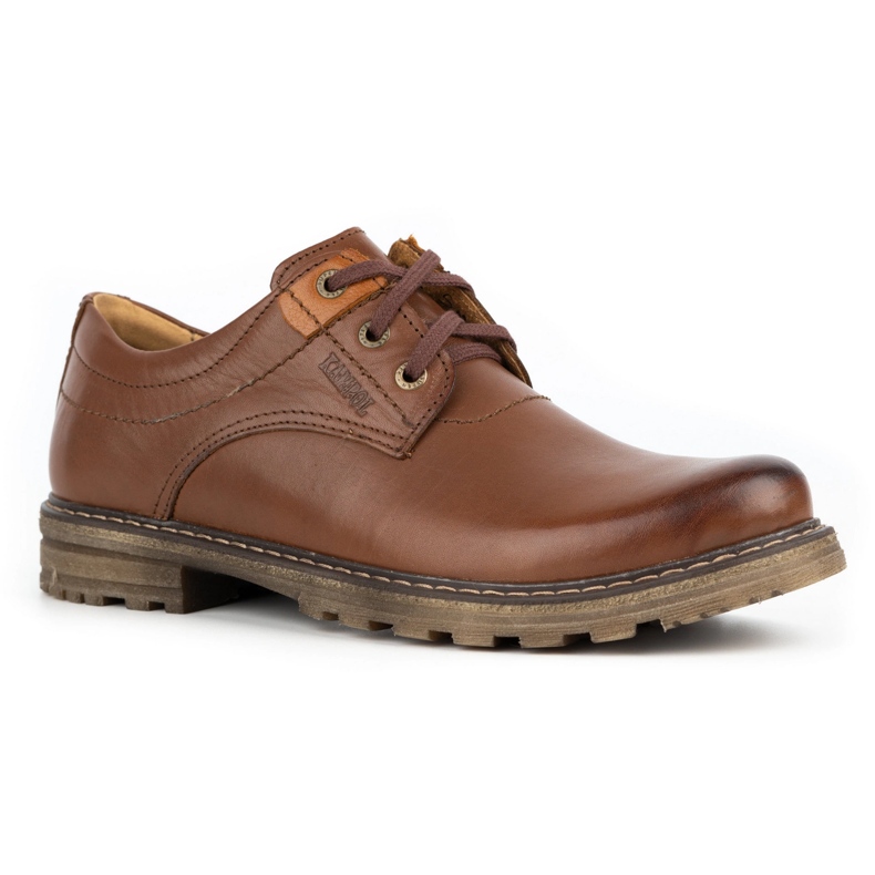 Kampol Men's leather boots 32KAM brown 1