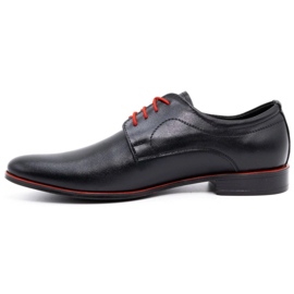 Olivier Men's formal leather shoes 277 black with red 1 Olivier Men's formal leather shoes 277 black with red 1
