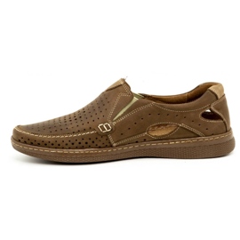 Olivier Leather men's shoes 937MP brown 1