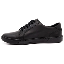 Olivier Men's leather shoes 932MP black 1
