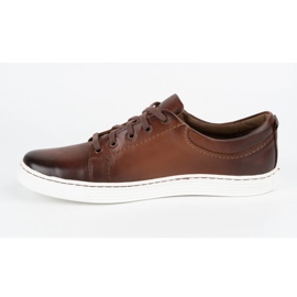 Olivier Men's leather casual shoes 946MA brown 1