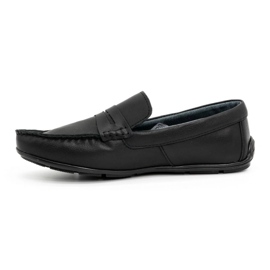 Olivier Men's leather loafers 894MA black 1