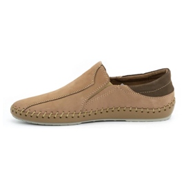 Olivier Men's shoes leather moccasins 936MA beige 1 Olivier Men's shoes leather moccasins 936MA beige 1