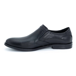 Olivier Elegant men's leather shoes 283LU black 1