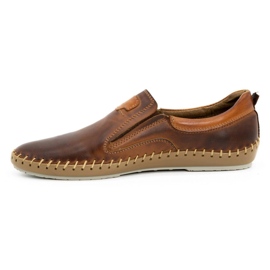 Olivier Leather men's shoes 816MA brown 1
