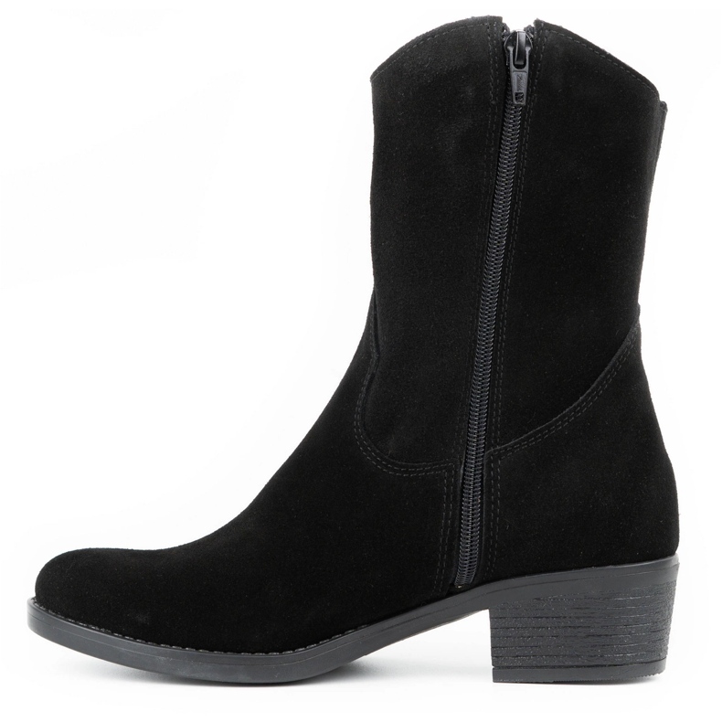 Olivier Women's openwork high heels Angela black boots 1