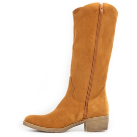 Olivier Julia red leather boots for women orange 1 Olivier Julia red leather boots for women orange 1