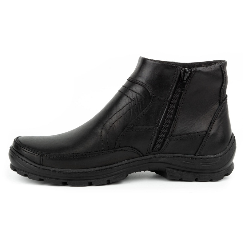 Olivier Men's winter leather boots 354MP black 1 Olivier Men's winter leather boots 354MP black 1