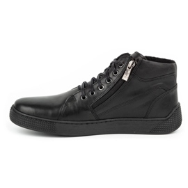 Kampol Men's insulated leather boots 120KAM black 1