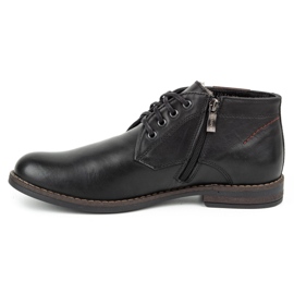 Kampol Men's leather winter boots 137KAM black 1 Kampol Men's leather winter boots 137KAM black 1
