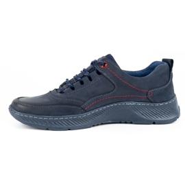 KOMODO Sport 922K men's leather shoes navy blue 1