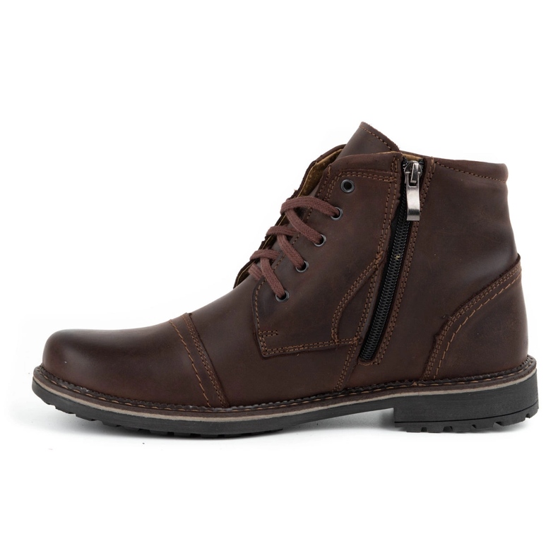 Olivier Men's winter leather boots 132GT brown 1 Olivier Men's winter leather boots 132GT brown 1