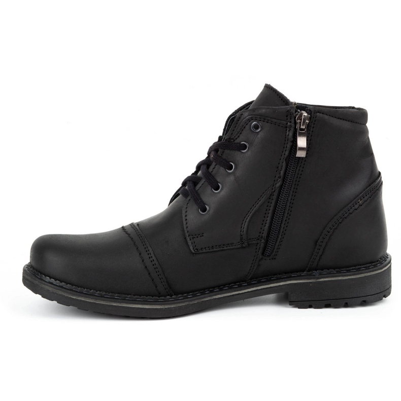 Olivier Men's winter leather boots 132GT black 1 Olivier Men's winter leather boots 132GT black 1