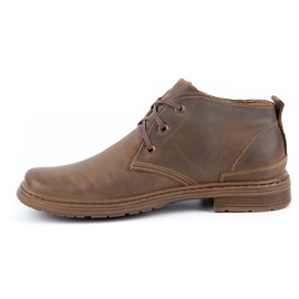 Polbut Leather men's winter boots 191S brown 1