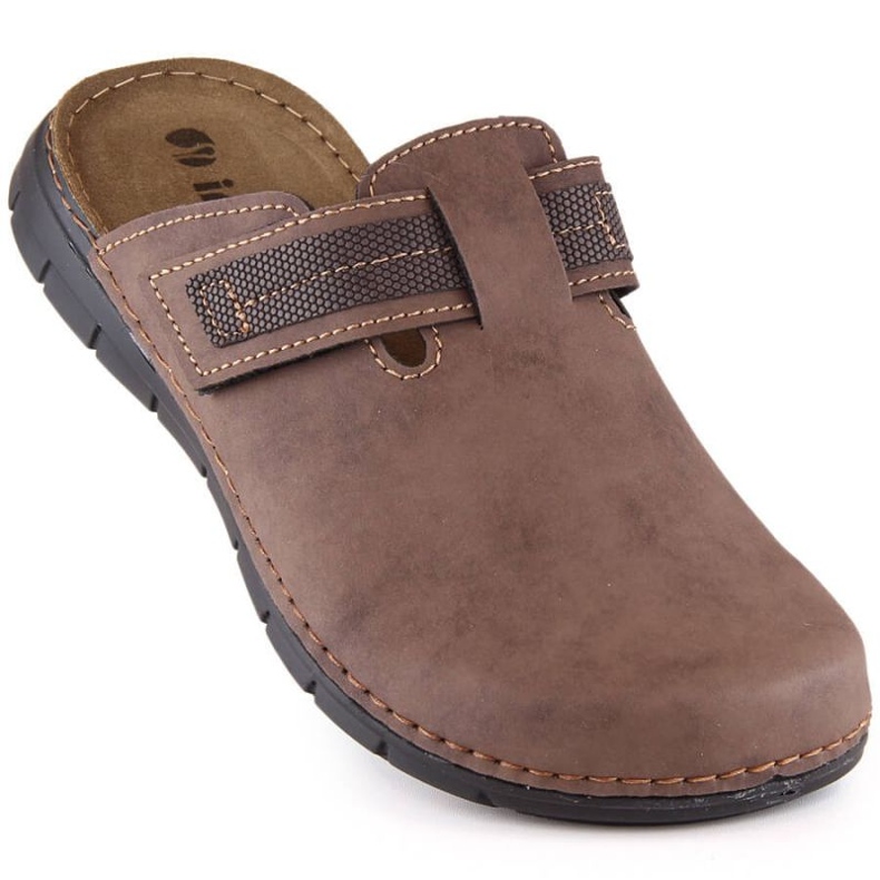 Comfortable slippers Inblu M DT000016-043 brown 1