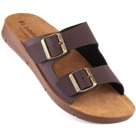 Comfortable Inblu M CM000028-043 slippers brown 1