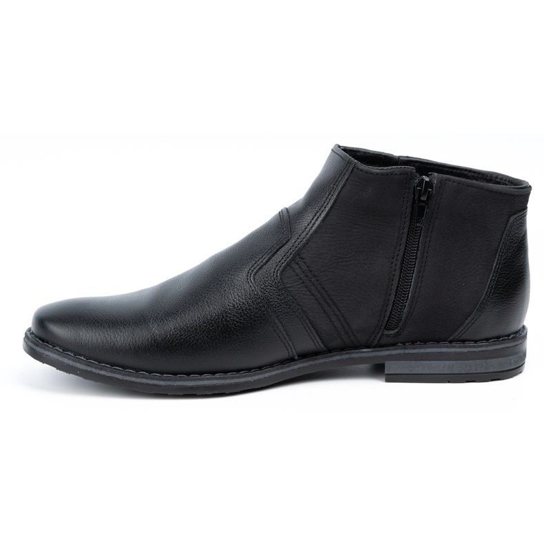 Olivier Men's leather winter boots Chelsea boots 903KZ black 1 Olivier Men's leather winter boots Chelsea boots 903KZ black 1