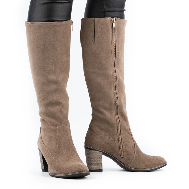 Olivier Women's insulated boots on a earthy post beige 1