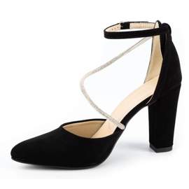 Ivbut Women's pumps on the post Polish 859IV black 1