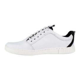 Polbut Men's casual leather shoes 2121 white 1