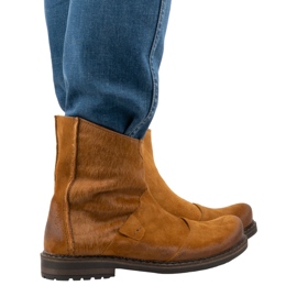 Olivier Leather men's boots 553KZ red brown 1