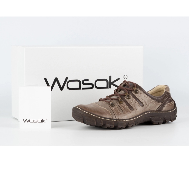 WASAK Men's leather trekking shoes 0166W brown 1