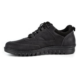 WASAK Men's casual leather shoes 0228W black 1
