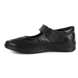WASAK Women's velcro leather shoes 0580W black 1